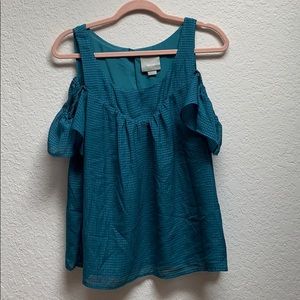 Anthropologie Cold Shoulder Top